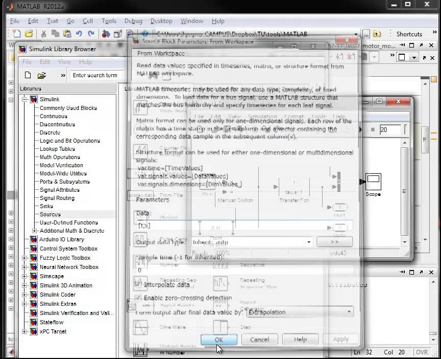 MATLAB - how to exchange data between MATLAB & Simulink, and tips on Publishing