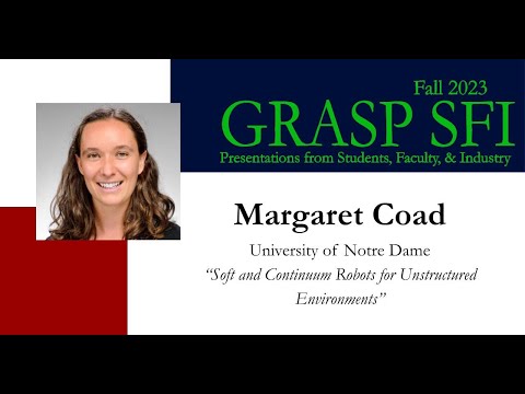 Fall 2023 GRASP SFI - Margaret Coad, University of Notre Dame