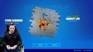 How To Unlock A FREE Fortnite Spray From Epic Games! Unlocking FREE SQUEEZY LIFE Spray!