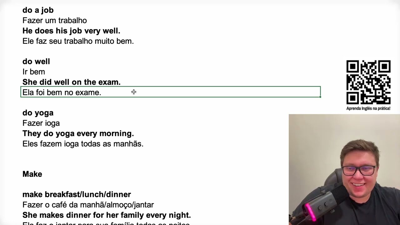 Common English Phrases with Have, Do and Make - (Collocations)