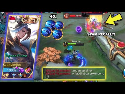 PLEASE DON'T "SPAM RECALL" IN FRONT OF LING LEVIMLBB | LING FASTHAND GAMEPLAY - Mobile Legends