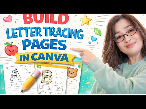 How To Create Tracing Letters In Canva Tutorial 2026