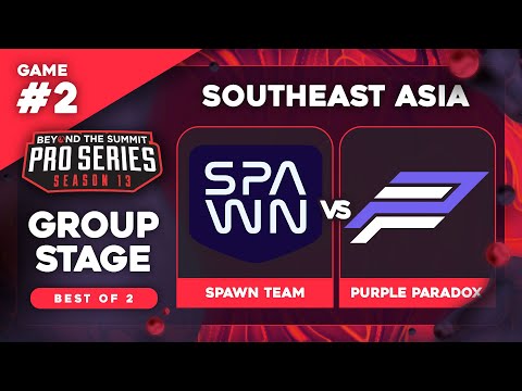 SPAWN Team vs Purple Paradox Game 2 - BTS Pro Series 13 SEA: Groups w/ Ares & 343