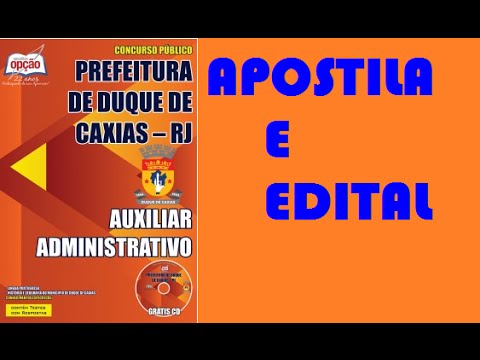 Apostila Auxiliar Administrativo Concurso Prefeitura Duque de Caxias 2015
