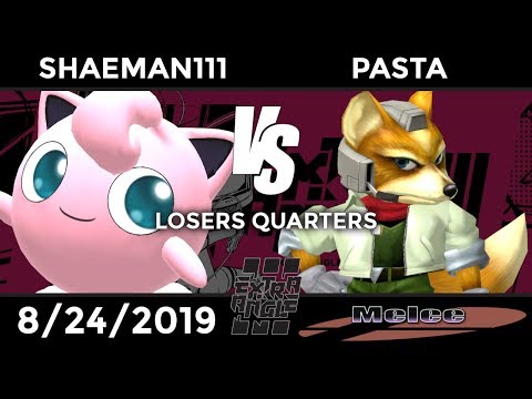 Extra Angle Melee: Losers Quarters - Shaeman111 (Jigglypuff, Fox) vs Pasta (Fox)