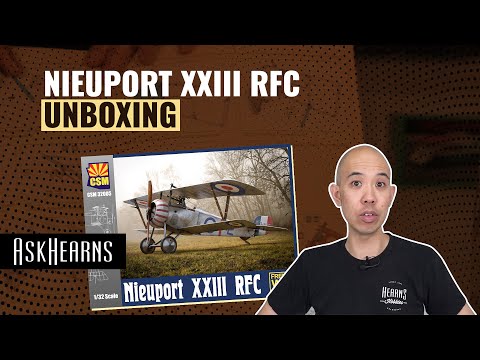Copper State Models | Nieuport XXIII RFC Plastic Model Kit Unboxing | #askHearns