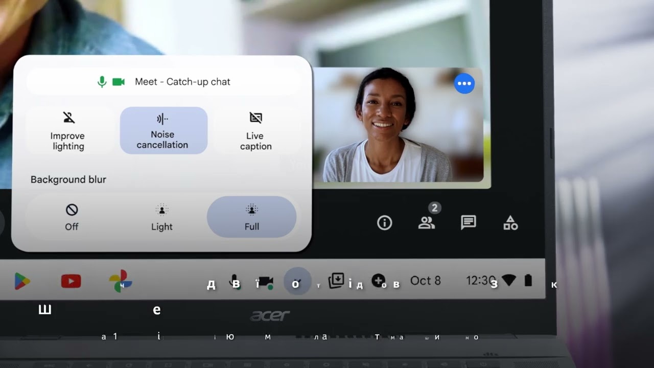 Ноутбук Acer Chromebook Plus 515 з Google AI CB515-2H-36VQ (NX.KNUEU.002) Gray video preview
