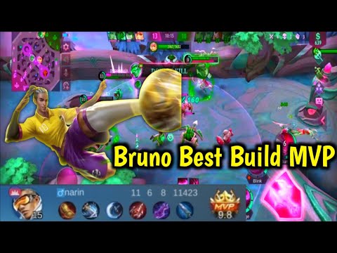 Bruno Best Build MVP 2022🧡 | Gameplay MLBB | Mobile Legends