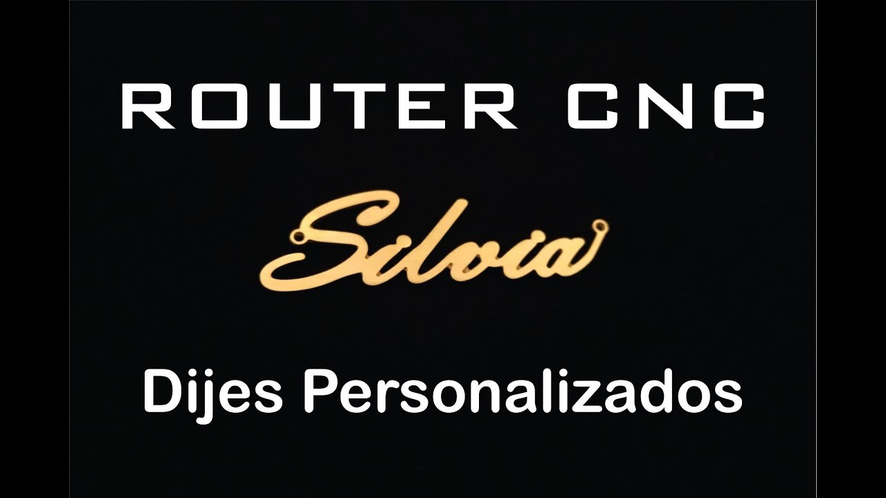 Dije Personalizado en Laton Router CNC Joyeria Corte de Nombre Personalizado Custom Necklace jewlery