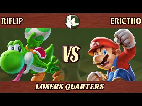 Riflip (Yoshi, Megaman) vs EricTho (Mario) - West Towne Brawl 50 Losers Quarters