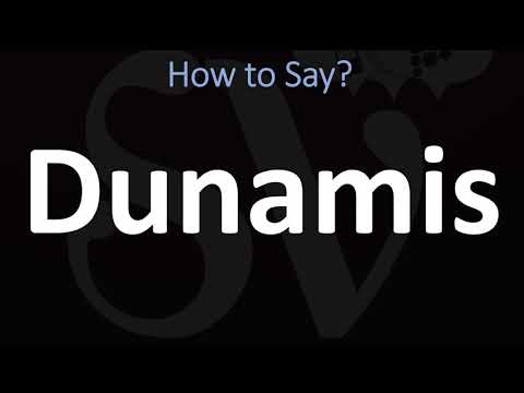 How to Pronounce Dunamis (BIBLE)
