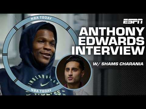  Anthony Edwards' sit down interview with Shams Charania | NBA Today