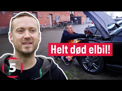 Elbil går pludselig helt død!  | Kanal 5 Danmark | Vejens Helte