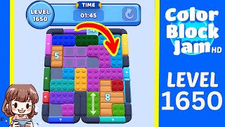 Soluzione del Livello 1650 di Color Block Jam