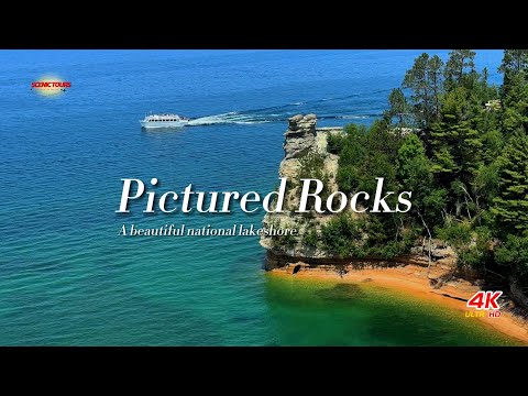 [Beautiful Scenery 4K]Pictured Rocks National Lakeshore,Michigan-Scenic Film With Relaxing Music|US.