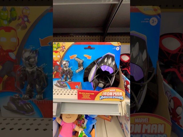 Vídeo relacionado con Marvel Iron Man and His Awesome Friends, Black Panther Plane, Figura de acción y vehículo de Juguete