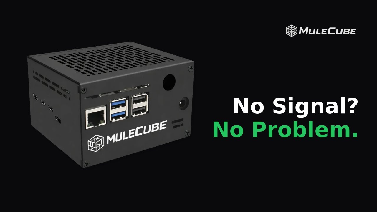 Video thumbnail: MuleCube product demonstration showing offline Wikipedia, maps, and AI features