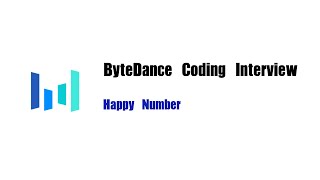 YouTube video 'ByteDance Coding Interview Question | Leetcode 202 | Happy Number'