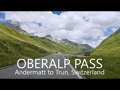 Oberalp Pass Scenic Drive 4K | Andermatt to Trun, Switzerland