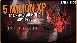 Diablo 4 - Get 5 MILLION XP per Hour - At Any Level - Stronghold Xp farm Guide! Solo & Group