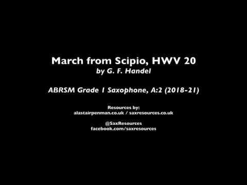 March from Scipio, HWV 20 by Handel (ABRSM Grade 1 Saxophone)