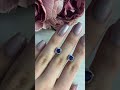 Серебряные серьги с сапфиром nano 1.394ct