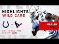 Marlon Mack's Massive Game w/ 148 Rushing Yards & 1 TD!