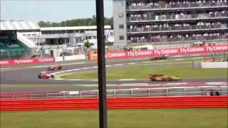 preview picture of video 'GP F1 Angleterre 2013 - Silverstone - Course GP2 - Tribune Luffield'