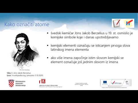 Kemija, 7. r. OŠ - Kako označiti atome