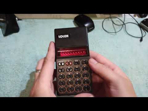 Retro LED Calculator LOLEK 480 prod. yr.1978 | quick view, test.