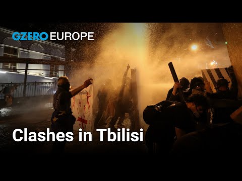 Tbilisi clashes: Georgia government pushes "Russian" bill risking EU candidacy | Europe In :60