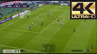 PES 2020 4K 60 FPS Amazing Realism LIVE Broadcast Camera Barcelona vs Man Utd