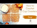 CROCHET: Cup Coasters Motifs Easy!
