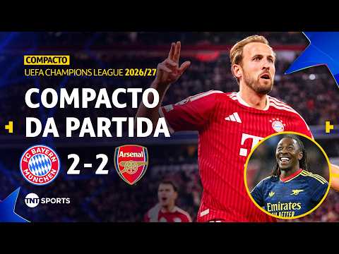 BAYERN 2X2 ARSENAL | COMPACTO DA PARTIDA | FASE DE LIGA | CHAMPIONS LEAGUE 2026/27