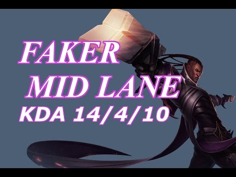 SKT T1 Faker - Lucian vs Kassadin - KR LOL Solo Rank