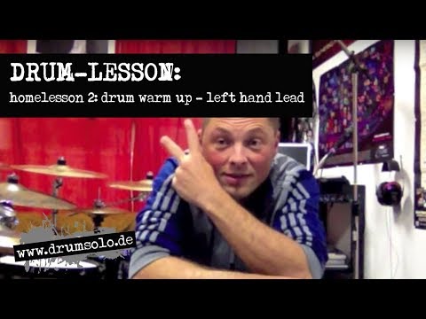 Drum Warm Up: Left Hand Lead - Drum Exercise | HOMELESSON 2