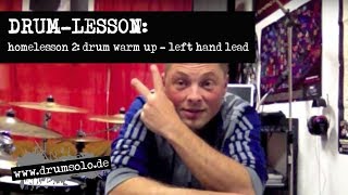 Drum Warm Up: Left Hand Lead - Drum Exercise | HOMELESSON 2