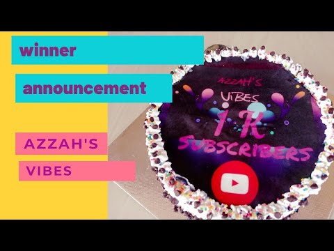 winner announcement by azzah's vibes