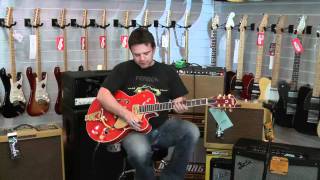 Video thumbnail for Gretsch G6120 Chet Atkins Hollowbody - Orange Stain by Rich Tone Music
