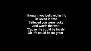 &#39;TIL TUESDAY (Believed You Were) Lucky (lyrics)