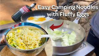 Easy Camping Noodles with Fluffy Eggs — What We Cooked at Camp
