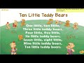 Ten Little Teddy Bears 51Talk song with Lyrics