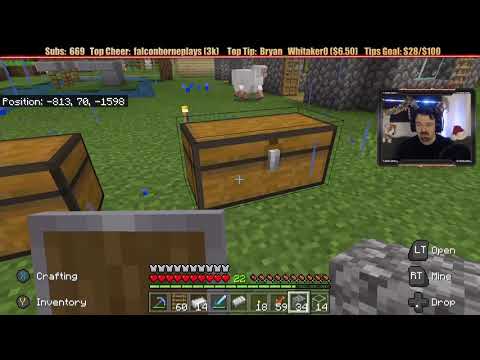 Minecraft "Chill Stream" Dec. 2, 2019 pt2 - FINALLY, Order to Inventory!!!