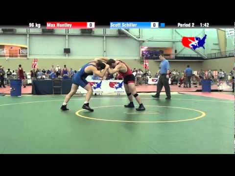 University Nat`ls FS  96 kg: Max Huntley vs. Scott Schiller