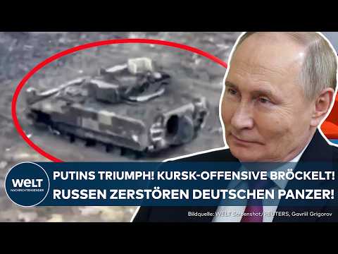 Video Thumbnail: UKRAINE-KRIEG: Kursk-Desaster! Putin lacht! Im Video! Russen zerstören deutschen Marder-Panzer!