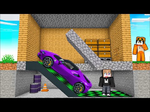 I MADE A SECRET LAMBORGHINI BUNKER IN MINECRAFT!!