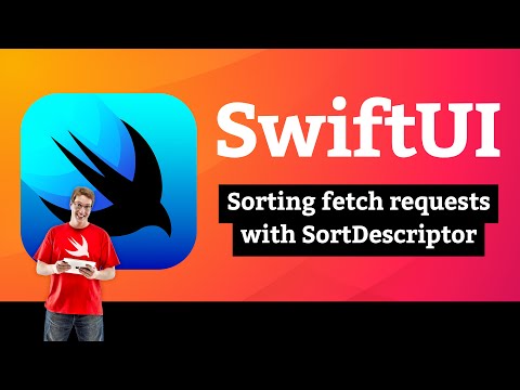 Sorting fetch requests with SortDescriptor β Bookworm SwiftUI Tutorial 8/10 thumbnail