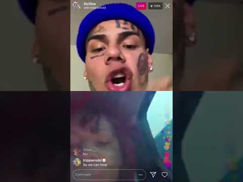 6ix9ine and Trippie Redd confronts On 6ix9ine getting jumped Ig Live **NEW