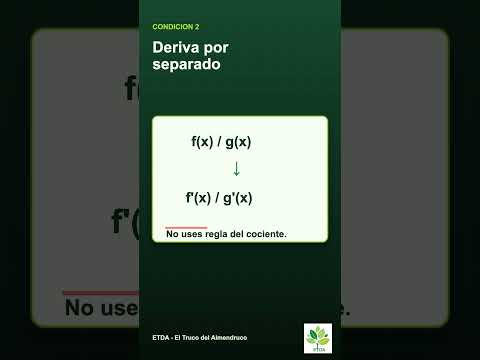 📐 Límites EBAU: L'Hôpital en 45 SEGUNDOS | las 3 condiciones #shorts