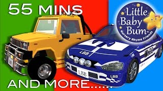 Driving In My Car | Plus Lots More Nursery Rhymes | 55 Minutes Compilation from LittleBabyBum!